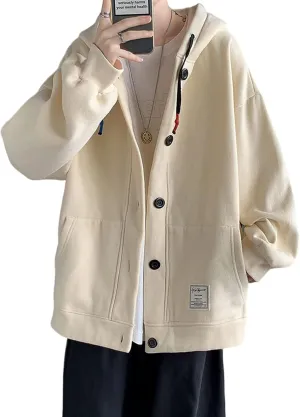 Men Women Harajuku Preppy Hoodies, Korean Aesthetic Oversized Soft Clothes Academia Hooded Sweatshirts Winter Fall