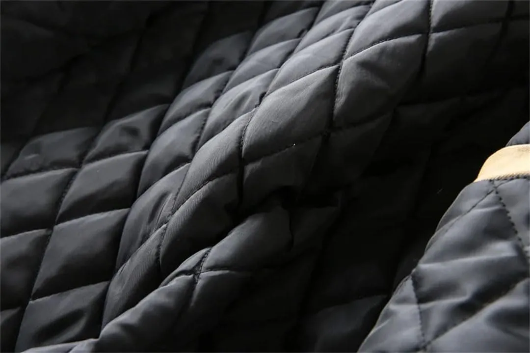 Men's Thick Cotton Padded Cargo Jackets Loose Warm Parkas Multi-Pocket Coat