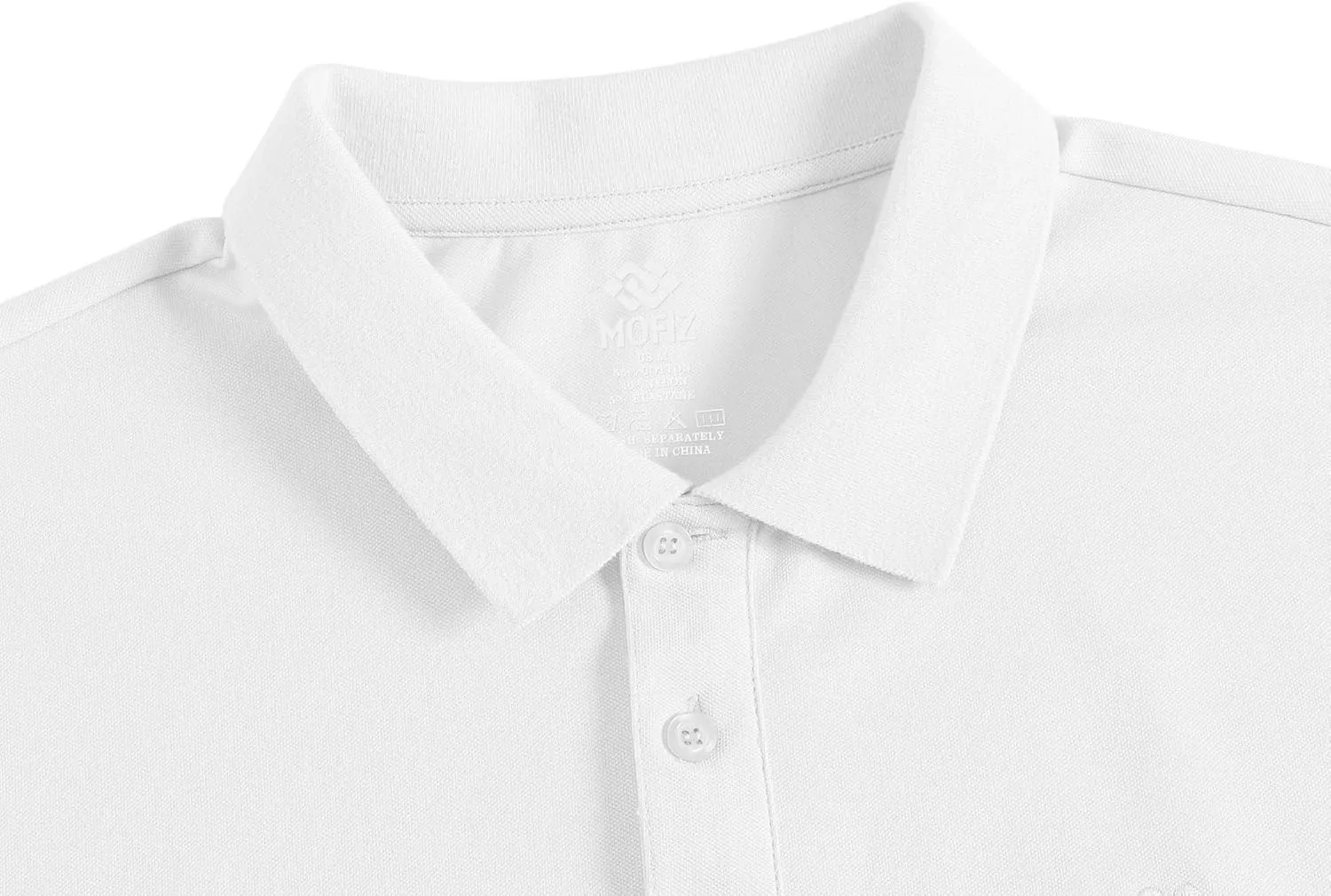 MoFiz Men's Polo Shirts Long Sleeve Golf Shirts Men's Sports Polo Shirts Fit Comfortable Classic Jersey Shirts