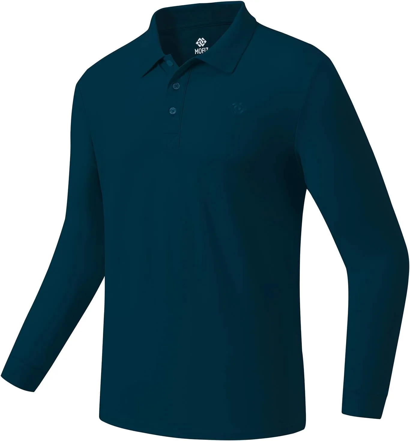 MoFiz Men's Polo Shirts Long Sleeve Golf Shirts Men's Sports Polo Shirts Fit Comfortable Classic Jersey Shirts