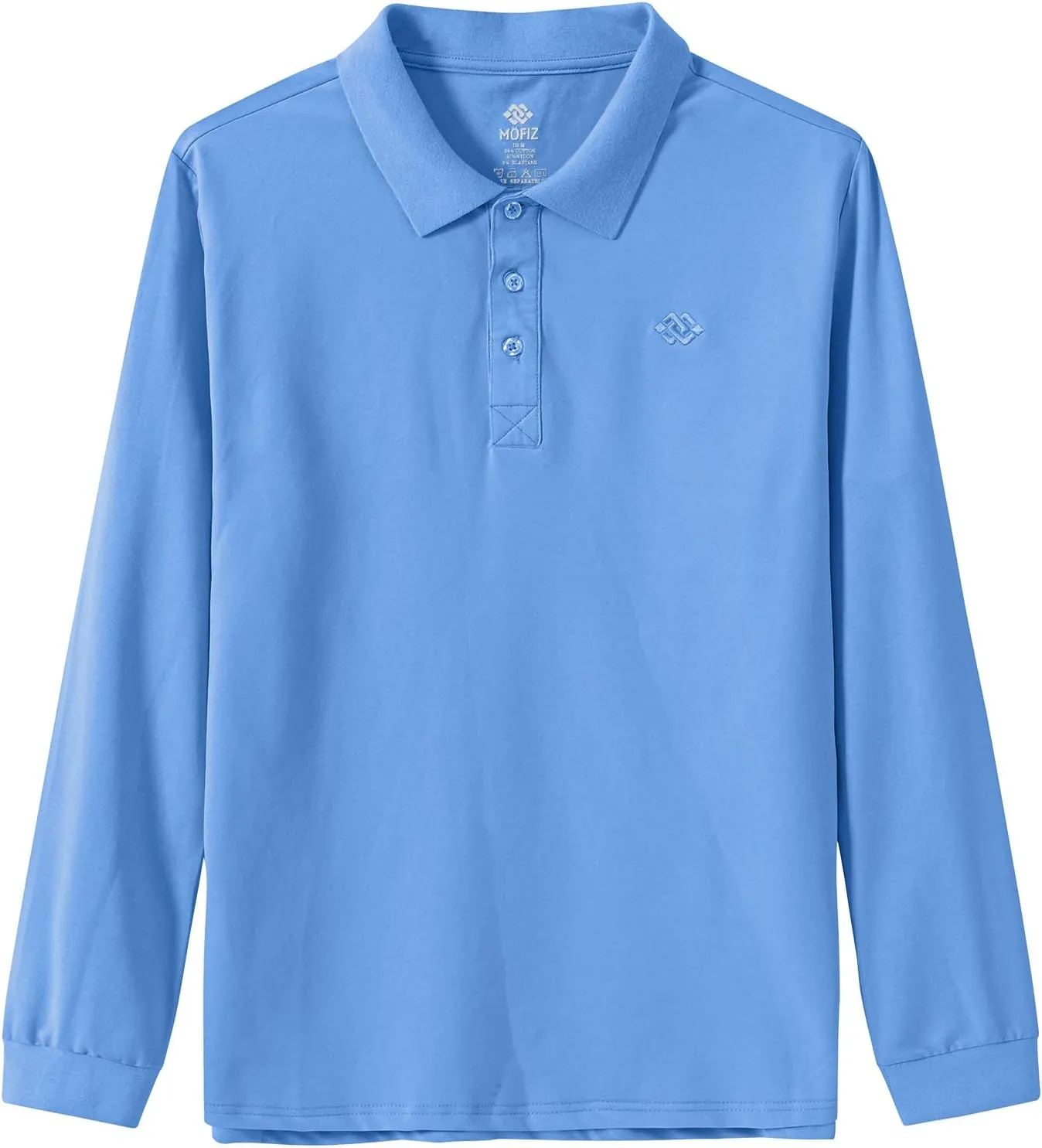 MoFiz Men's Polo Shirts Long Sleeve Golf Shirts Men's Sports Polo Shirts Fit Comfortable Classic Jersey Shirts