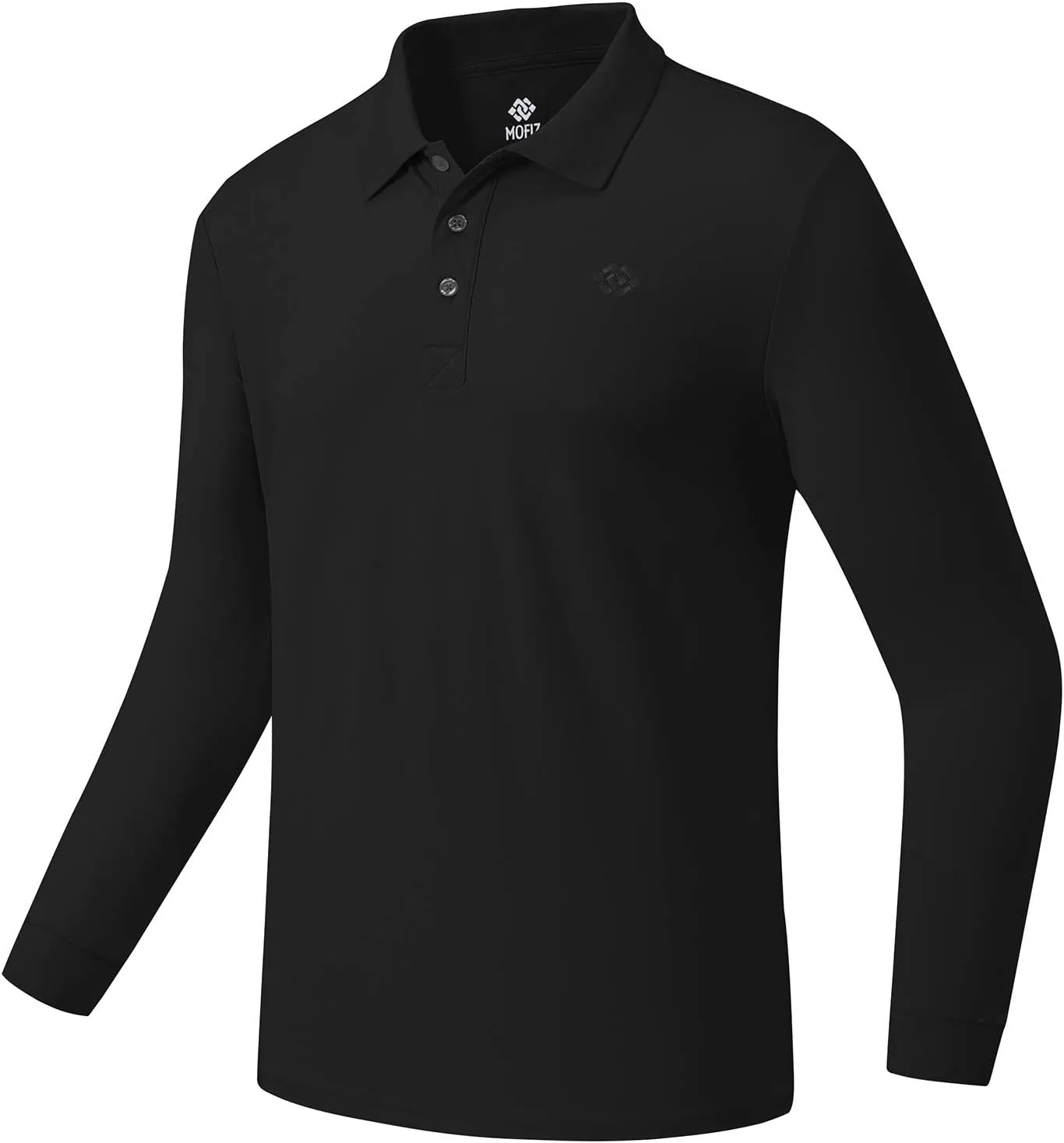 MoFiz Men's Polo Shirts Long Sleeve Golf Shirts Men's Sports Polo Shirts Fit Comfortable Classic Jersey Shirts