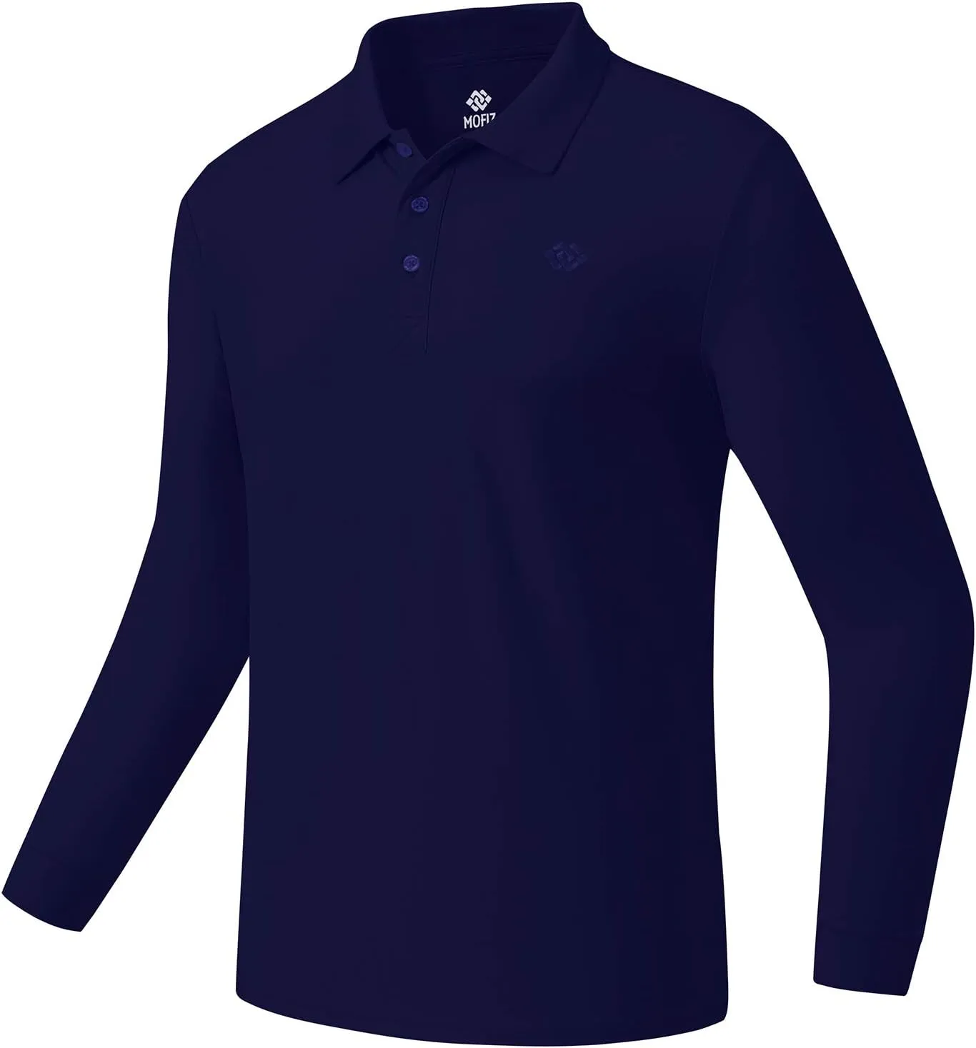 MoFiz Men's Polo Shirts Long Sleeve Golf Shirts Men's Sports Polo Shirts Fit Comfortable Classic Jersey Shirts