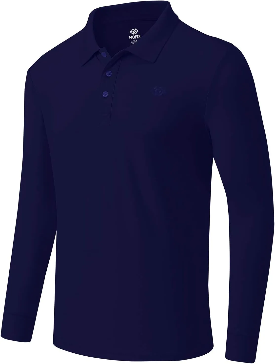 MoFiz Men's Polo Shirts Long Sleeve Golf Shirts Men's Sports Polo Shirts Fit Comfortable Classic Jersey Shirts