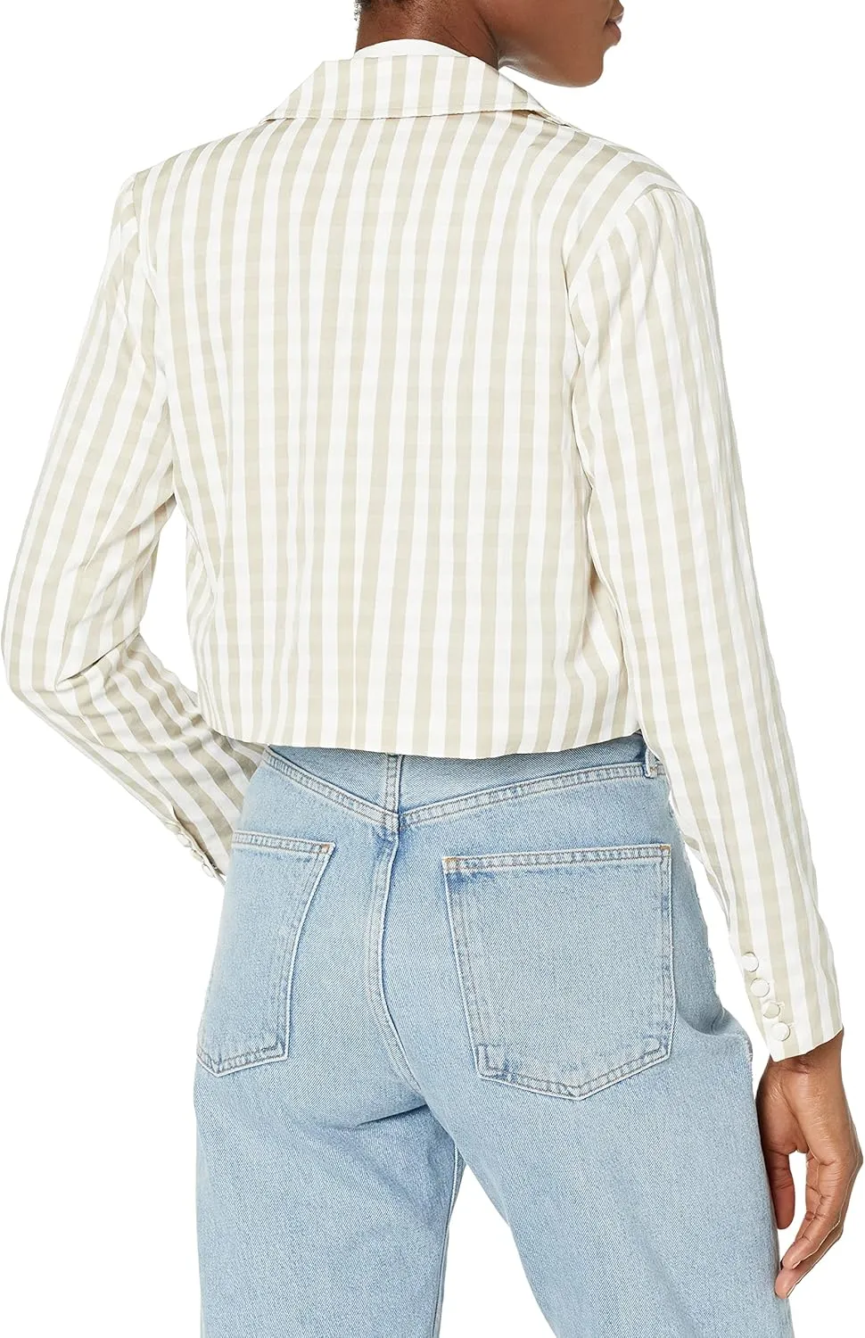 O A T NEW YORK Women's Regular Fitted Cropped Blazer, Comfortable & Stylish Sport Coat