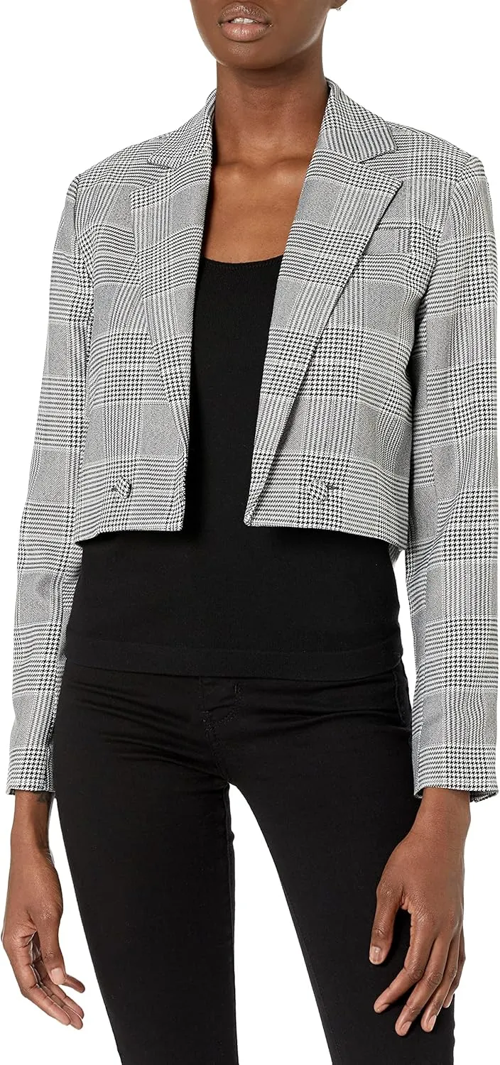 O A T NEW YORK Women's Regular Fitted Cropped Blazer, Comfortable & Stylish Sport Coat