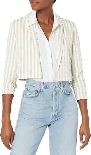 O A T NEW YORK Women's Regular Fitted Cropped Blazer, Comfortable & Stylish Sport Coat