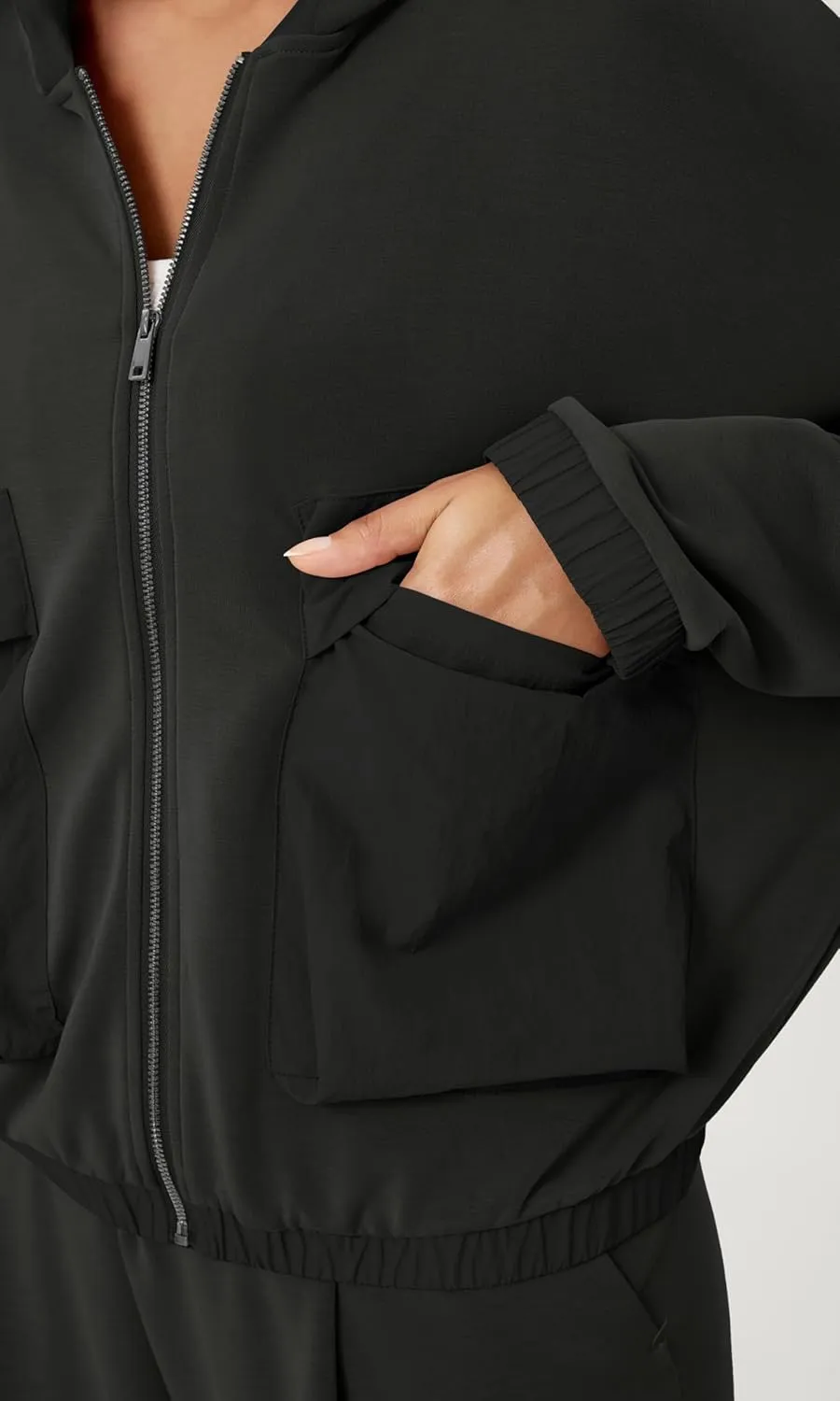 ODODOS Women's Modal Soft Full-Zip Hoodies with Pockets Casual Fall Outfit Hooded Jacket