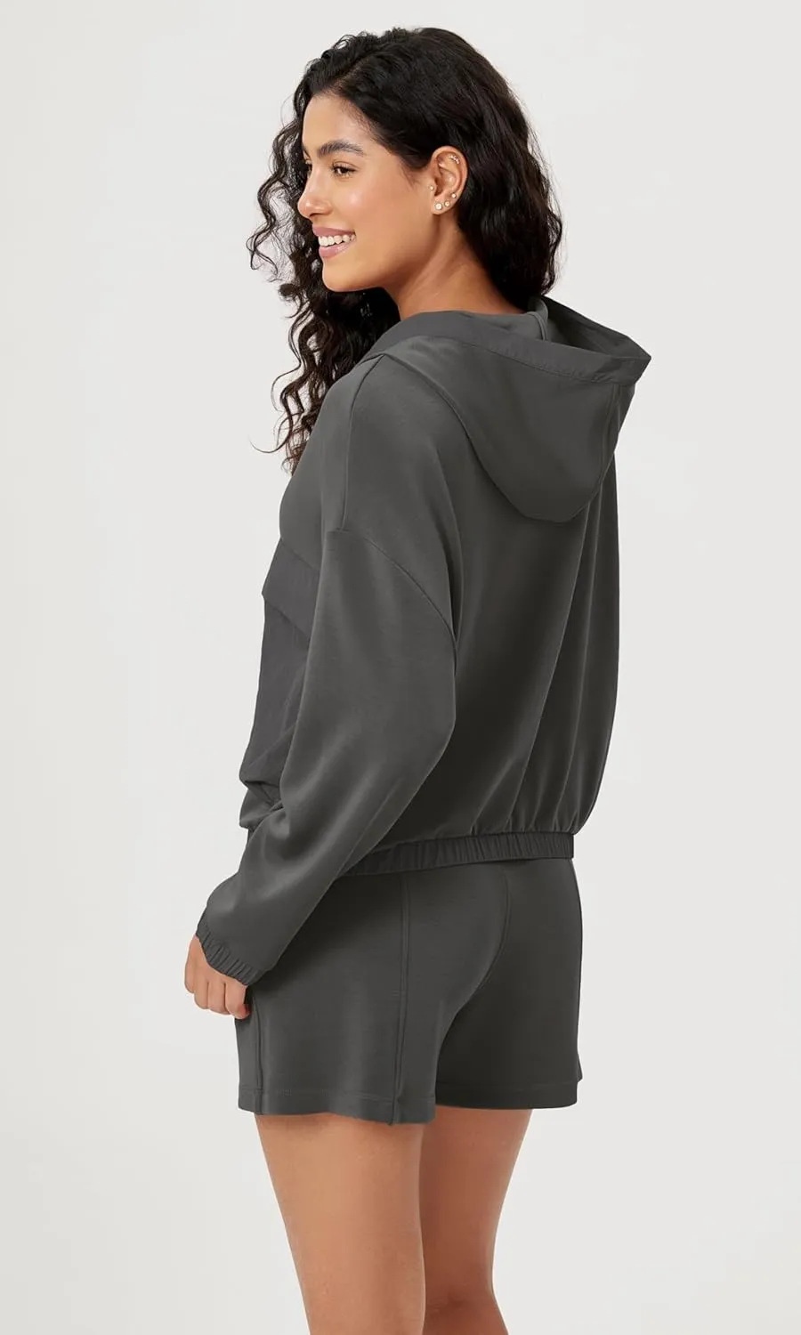 ODODOS Women's Modal Soft Full-Zip Hoodies with Pockets Casual Fall Outfit Hooded Jacket