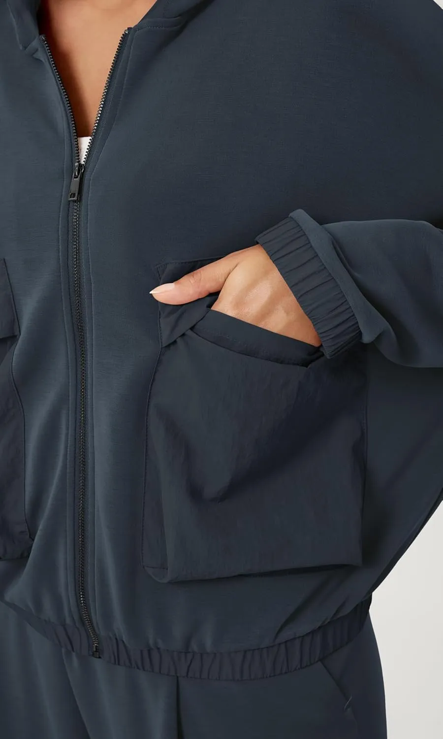 ODODOS Women's Modal Soft Full-Zip Hoodies with Pockets Casual Fall Outfit Hooded Jacket