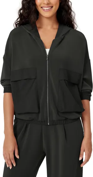 ODODOS Women's Modal Soft Full-Zip Hoodies with Pockets Casual Fall Outfit Hooded Jacket