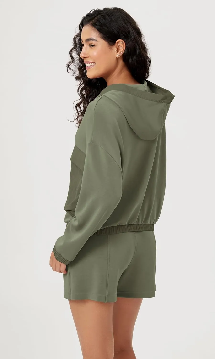 ODODOS Women's Modal Soft Full-Zip Hoodies with Pockets Casual Fall Outfit Hooded Jacket