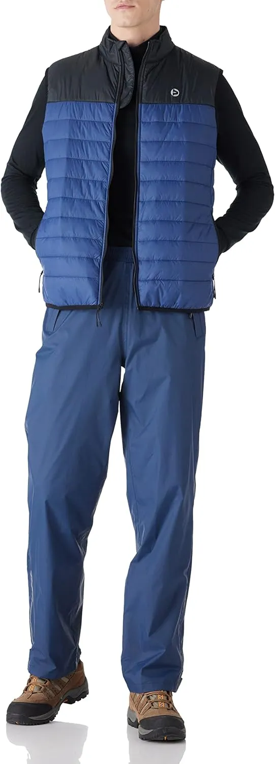 Outdoor Ventures Men's Lightweight Puffer Vest Outerwear Warm Quilted Sleeveless Packable Winter Jacket for Hiking Running