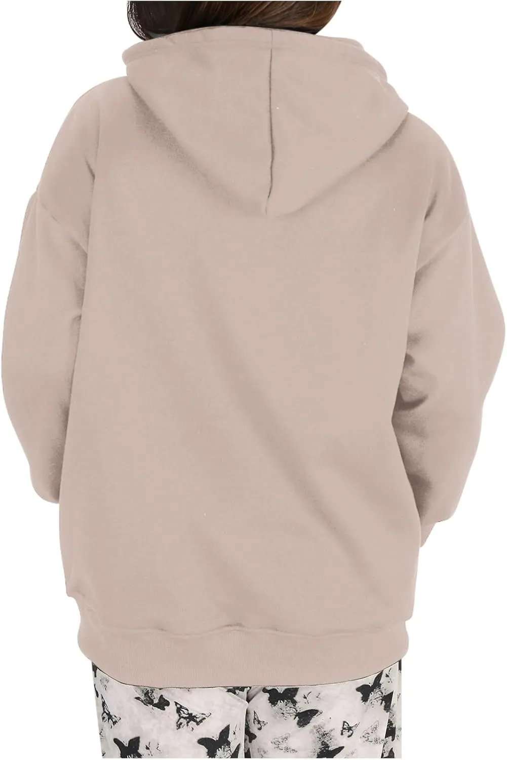 Oversized Hoodies for Women 2024 Stylish Baggy Solid Basic Pullover Sweatshirts Casual Outdoor Comfy Soft Fall Outfit
