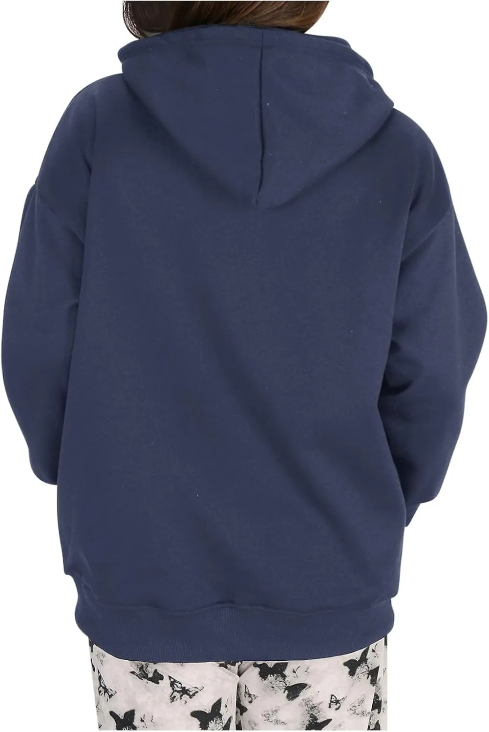 Oversized Hoodies for Women 2024 Stylish Baggy Solid Basic Pullover Sweatshirts Casual Outdoor Comfy Soft Fall Outfit