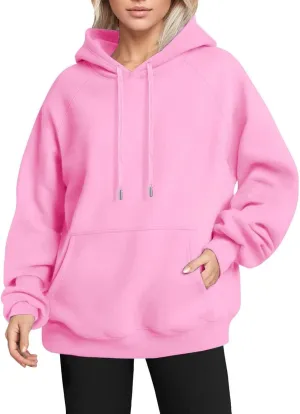 Oversized Hoodies for Women Comfy Fleece Pullover Sweaters Drawstring Sweatshirt with Pocket Fall Y2k Preppy Hoodies