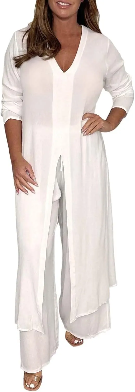 Pants Suits for Women Dressy Sexy 2023 Trendy Blazer and Pants Set Business Wedding Pant Suits Formal 2 Piece Outfits