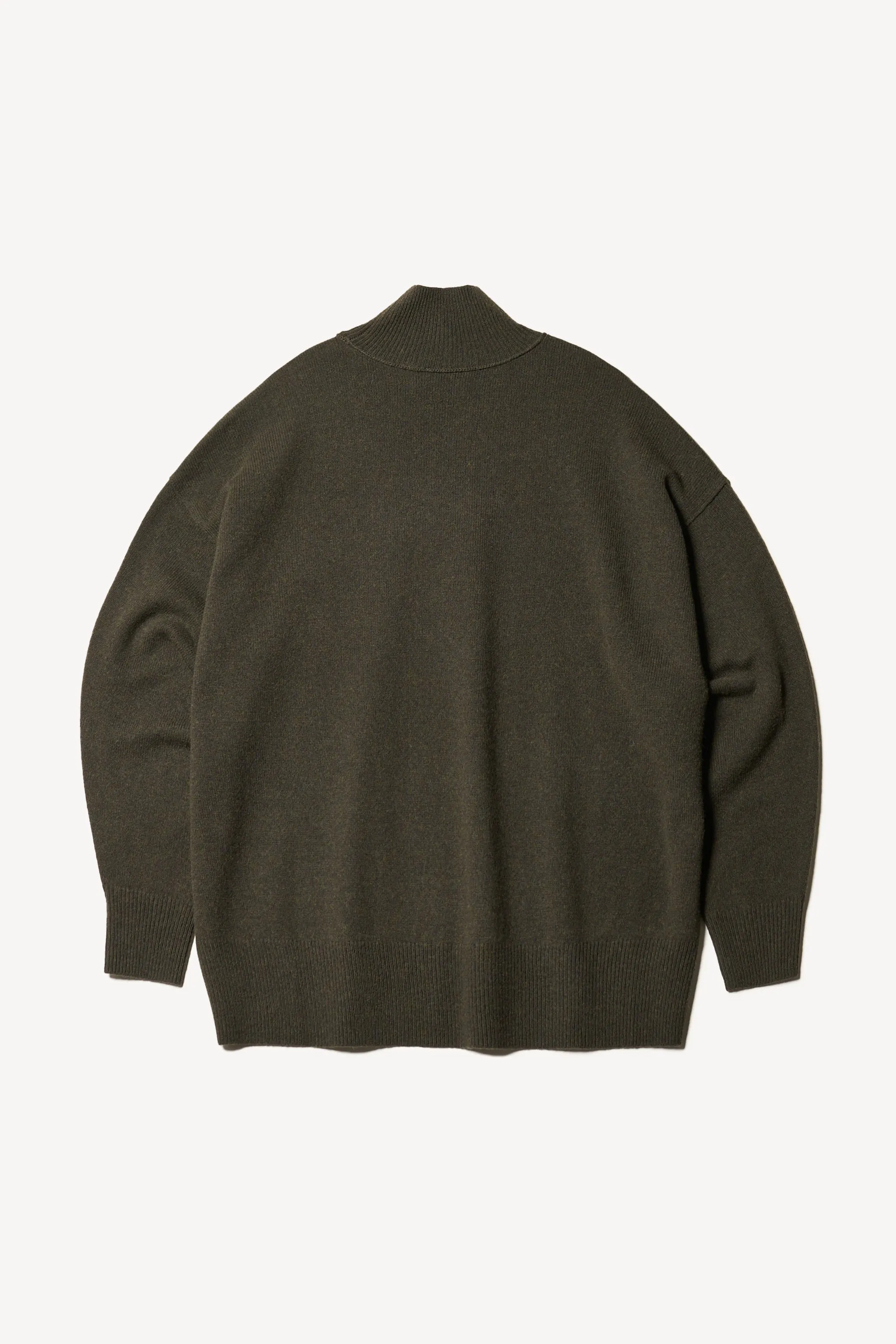 Prism Mock Neck Sweater Darkest Green