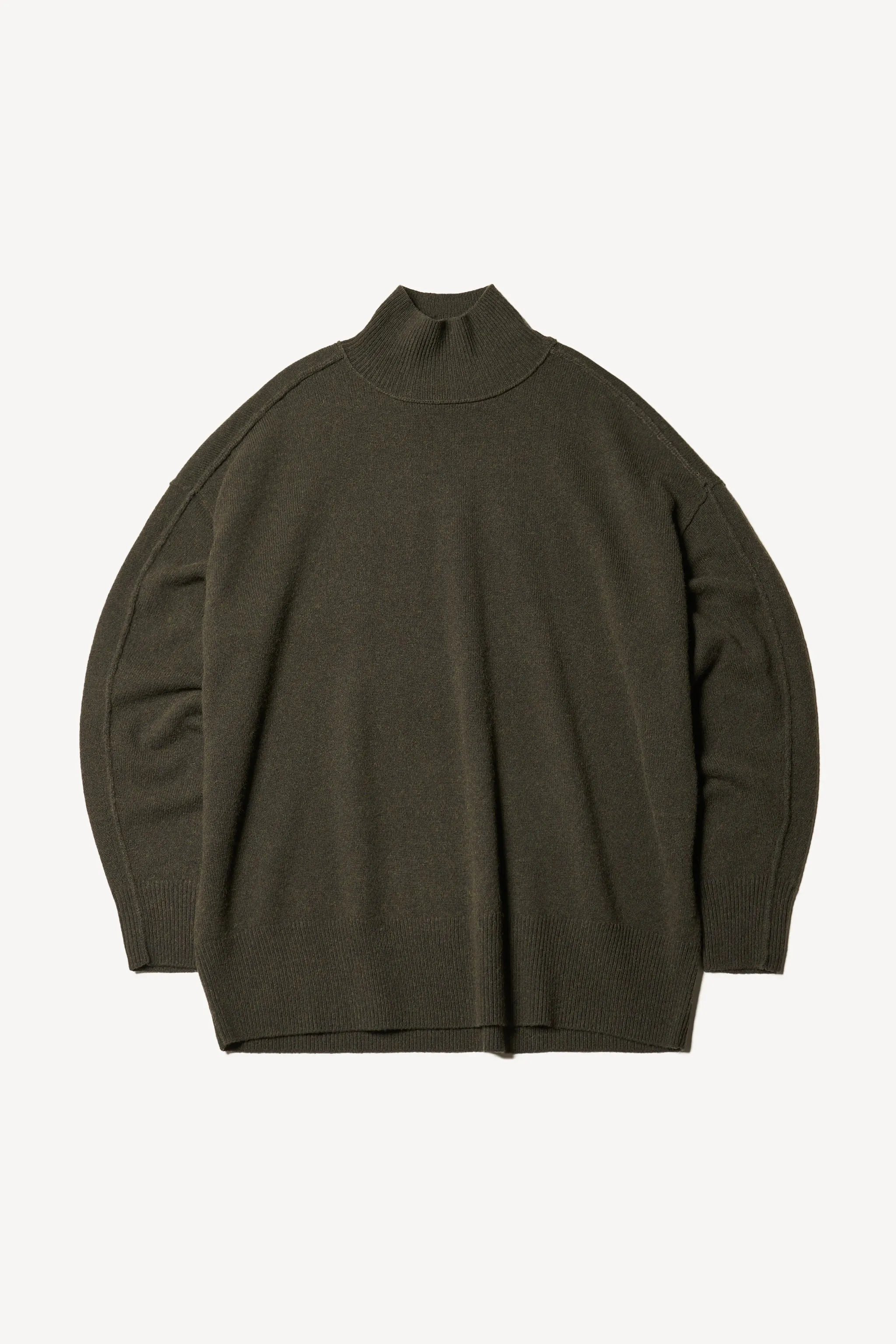 Prism Mock Neck Sweater Darkest Green