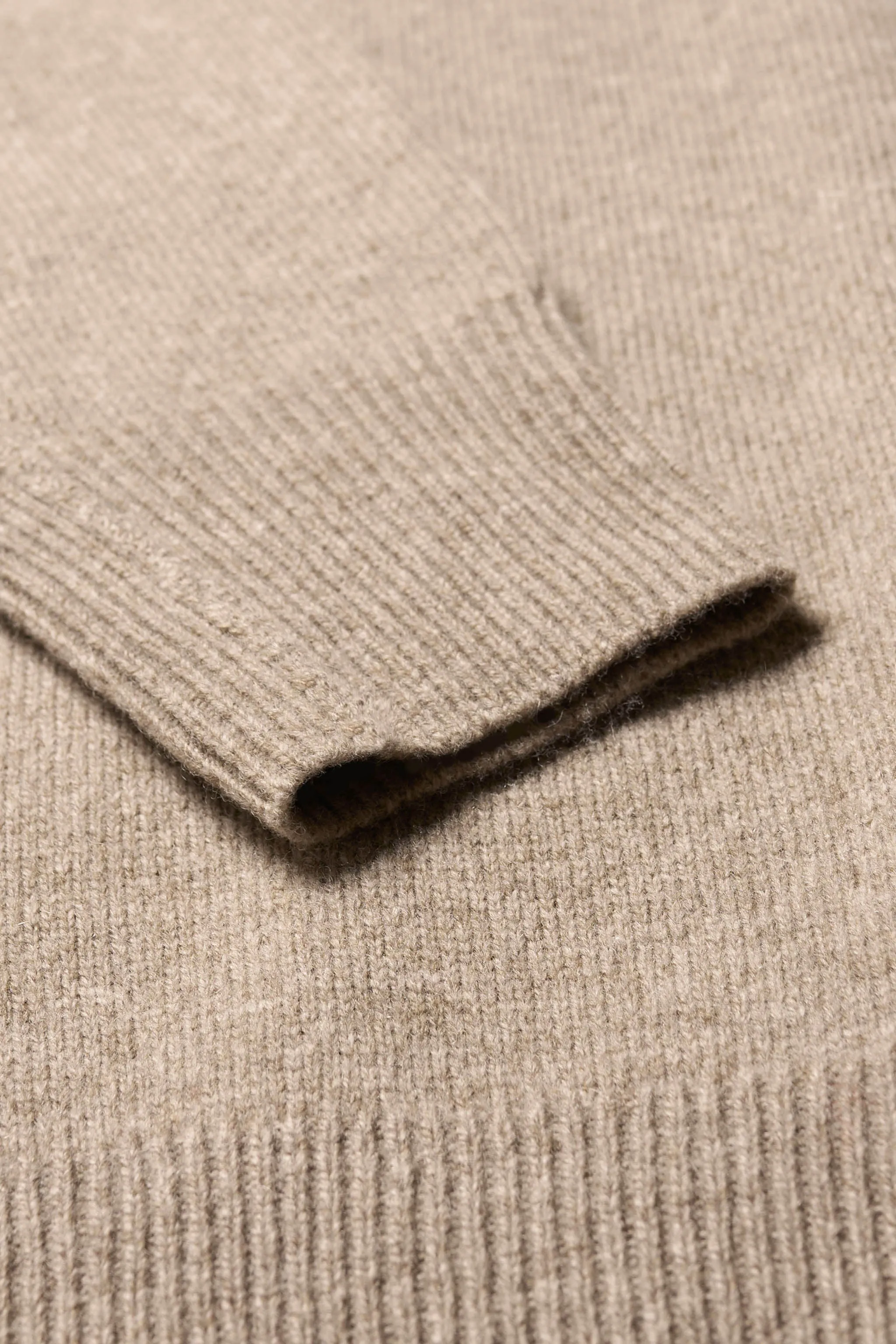 Prism Mock Neck Sweater Taupe