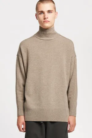 Prism Mock Neck Sweater Taupe
