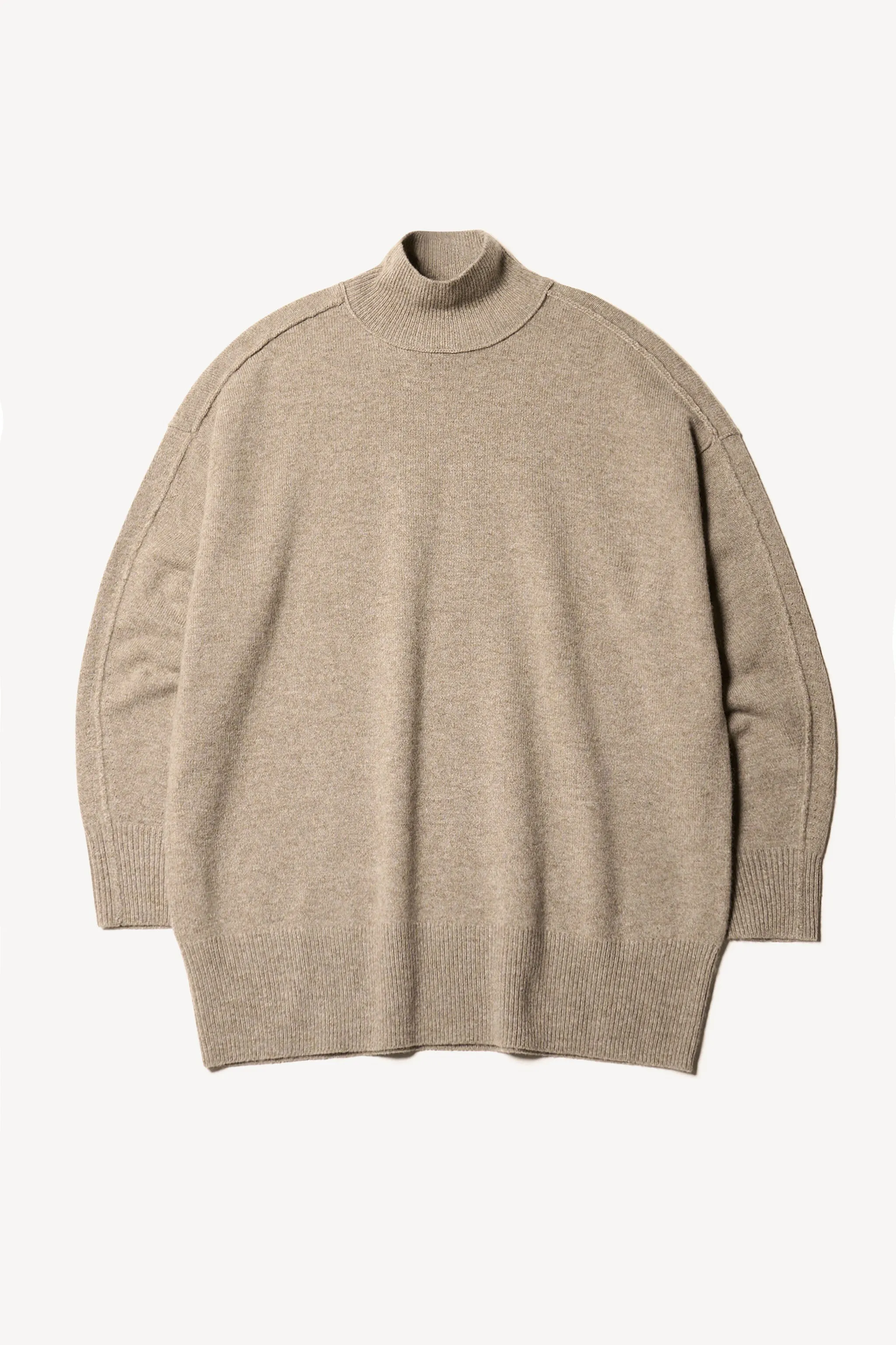 Prism Mock Neck Sweater Taupe