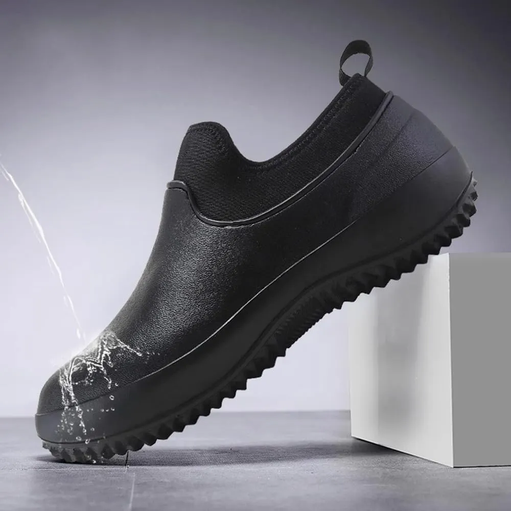 Rojeam Mens Rain Boots Waterproof Womens Work Clog Outdoor Garden Shoes