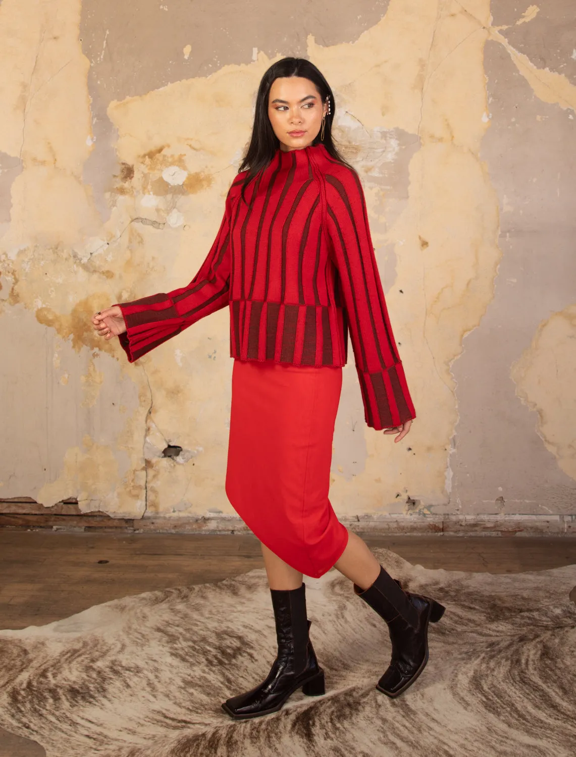 ROWAN MOCK SWEATER