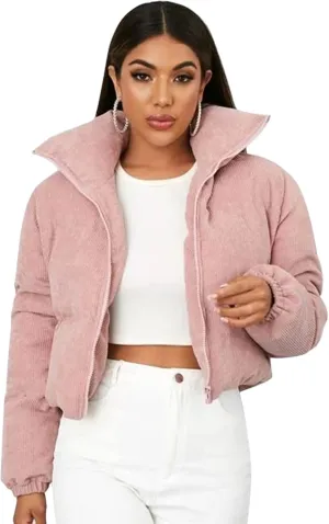 sandbank Women's Winter Parka Jacket Warm Stand Collar Cotton Quilted Down Coat