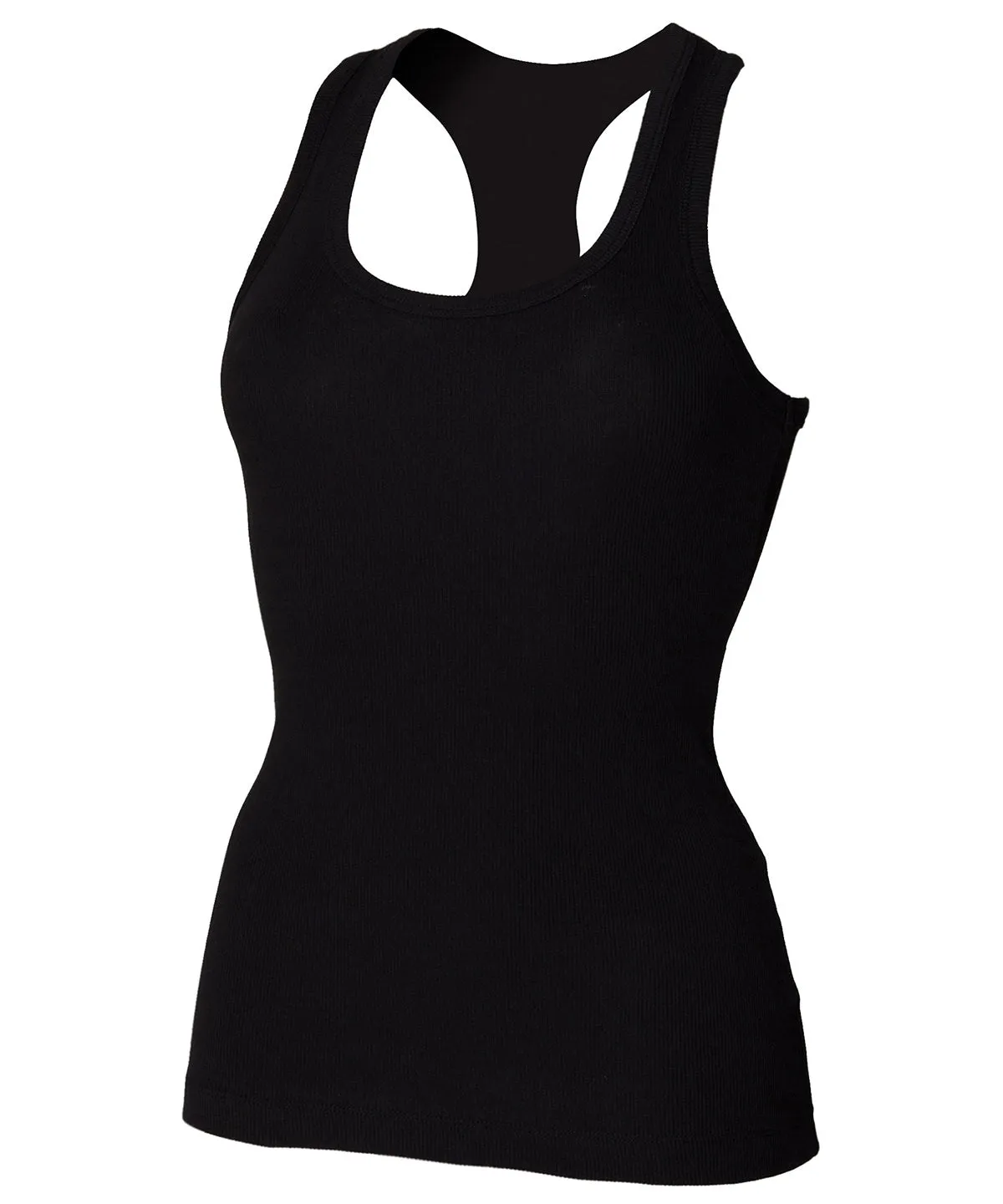 Stretch racerback tank | Black