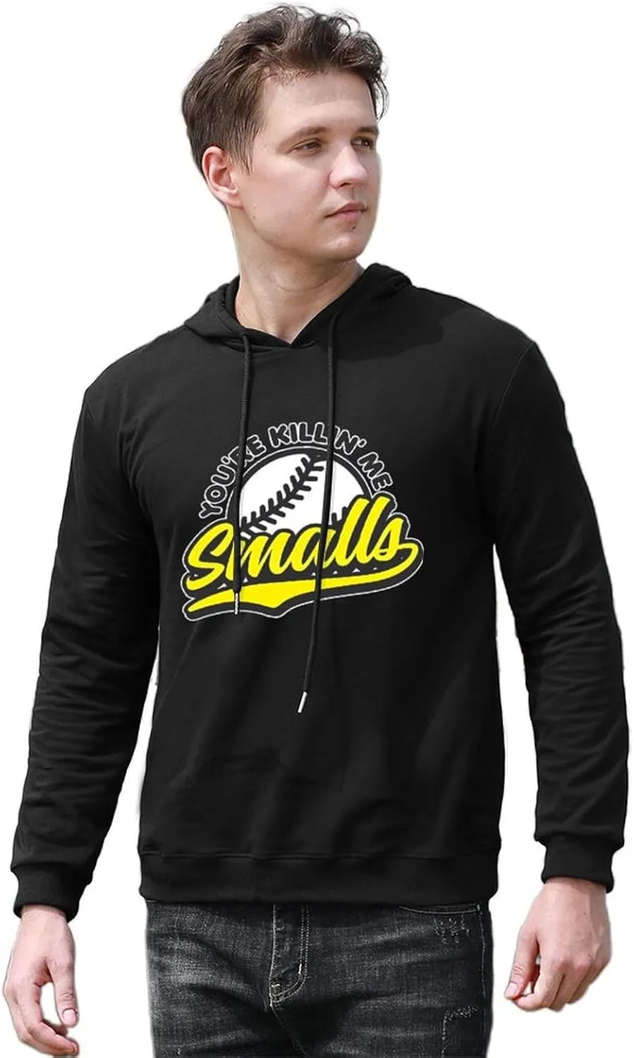 Teen Mens Long Sleeve Tops Hooded Sweatshirt, Soft Fleece Pullover Hooded