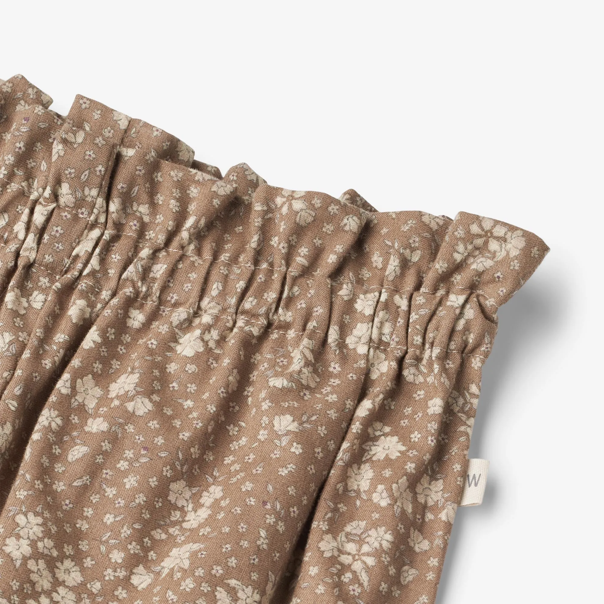 Trousers Polly - cocoa brown flowers