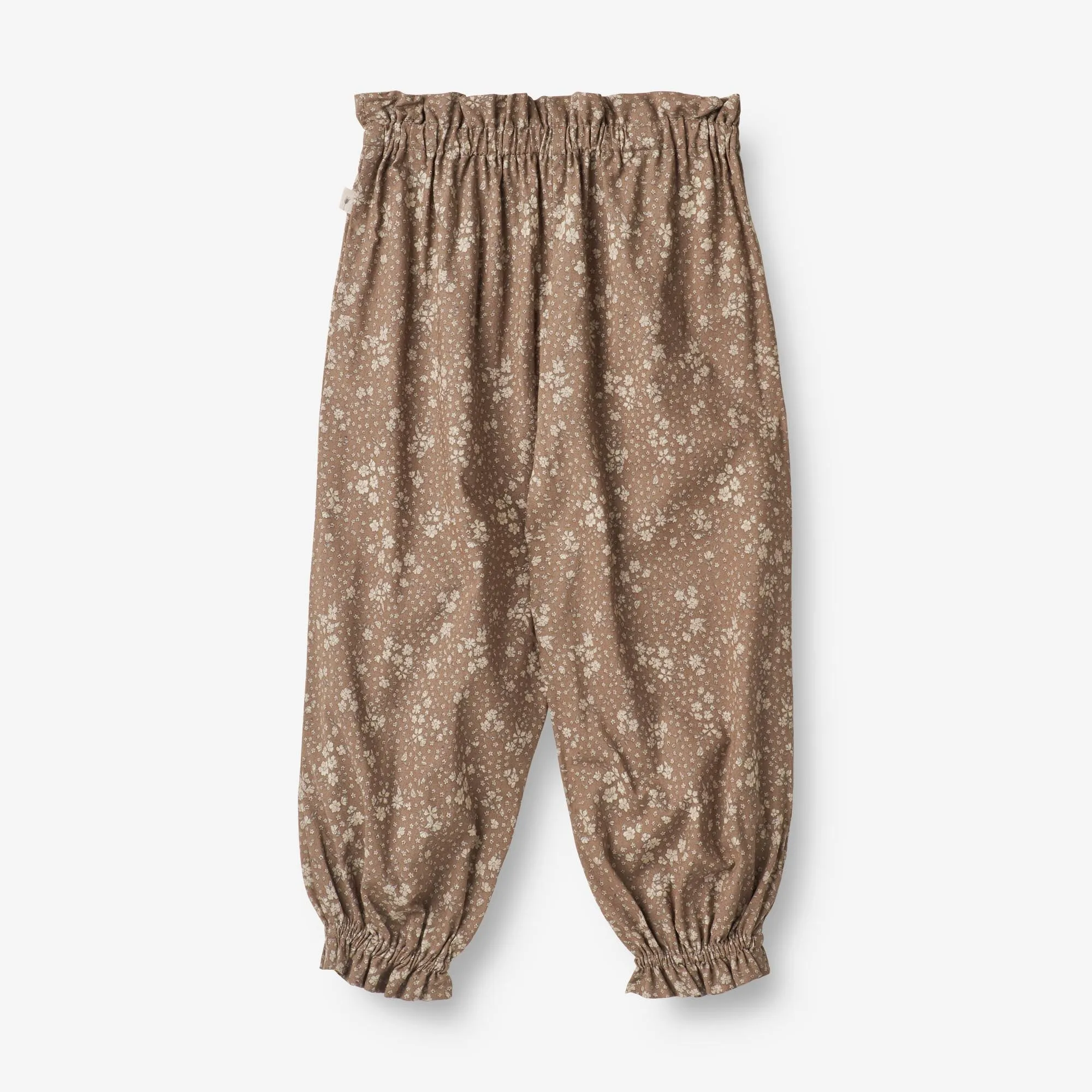 Trousers Polly - cocoa brown flowers