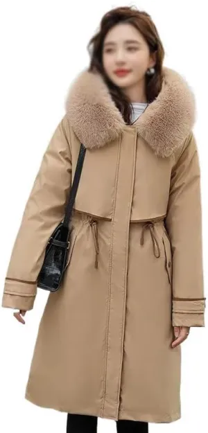 Winter Parkas Women Hooded Jackets Warm Cotton Padded Coat Outerwear Female Windbreaker