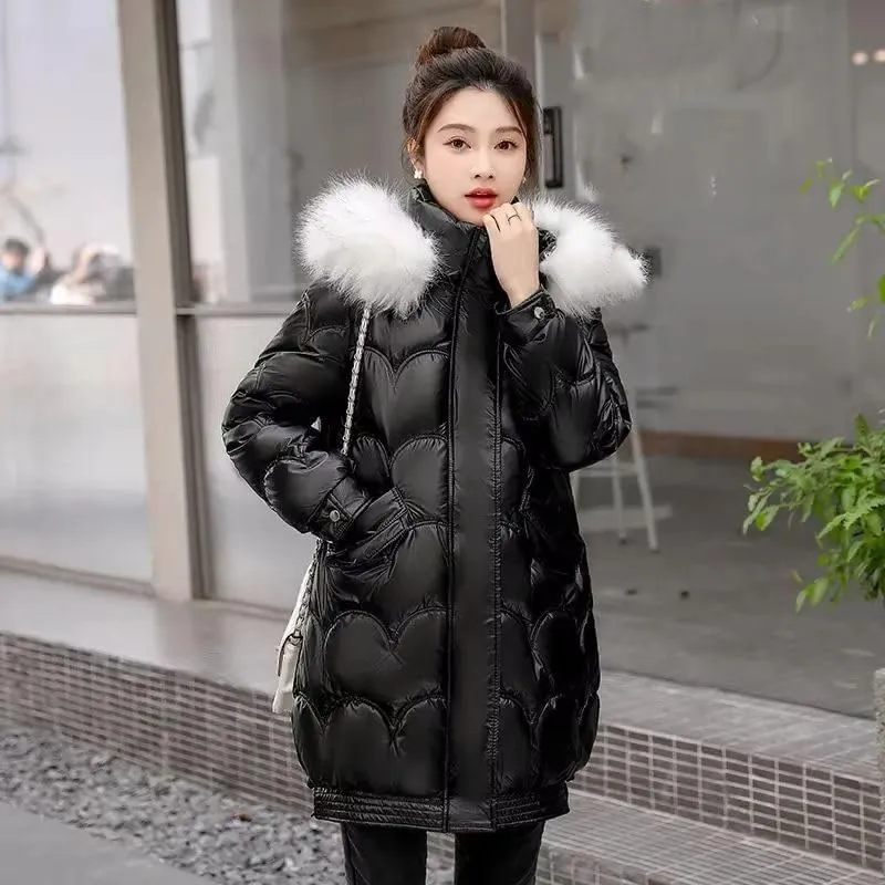 Winter Women Parkas Jackets Hooded Thicken Warm Cotton Padded Coat Female Ladies Zippers Outwear Jacket Parkas
