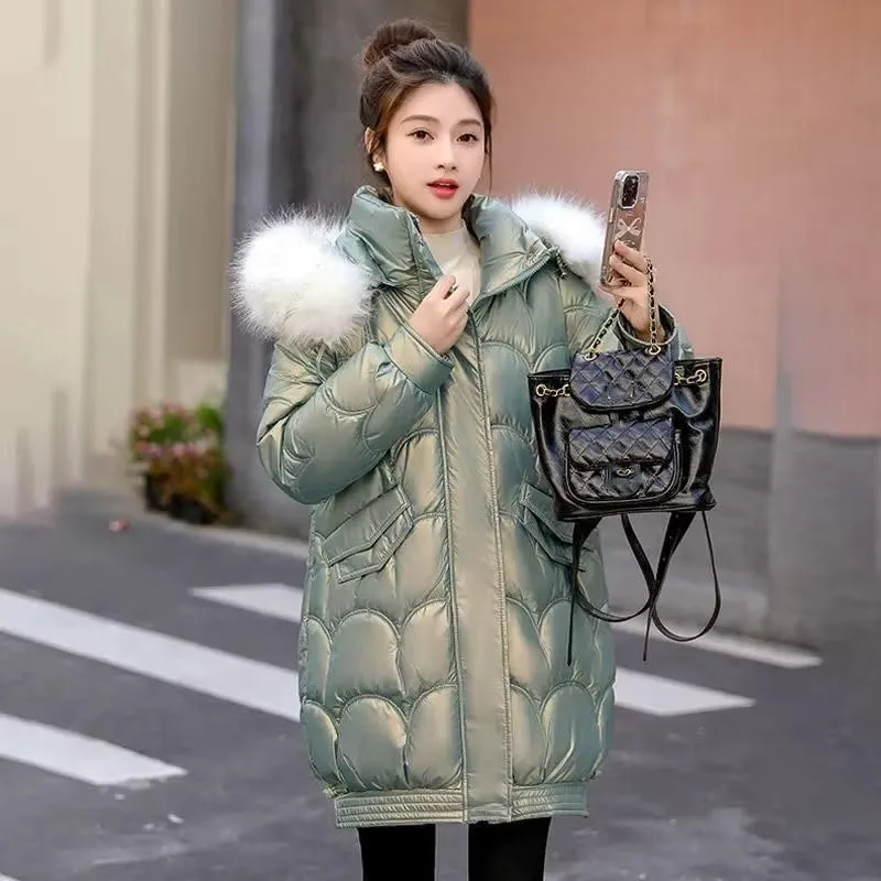 Winter Women Parkas Jackets Hooded Thicken Warm Cotton Padded Coat Female Ladies Zippers Outwear Jacket Parkas
