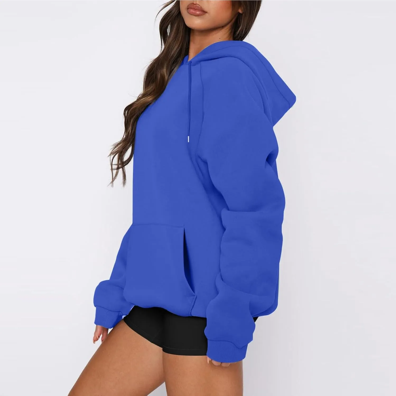 Womens Hoodie Lightweight Oversized Fleece Hooded Sweatshirt Baggy Comfy Soft Pullover Trendy Y2K Hoodies with Pocket
