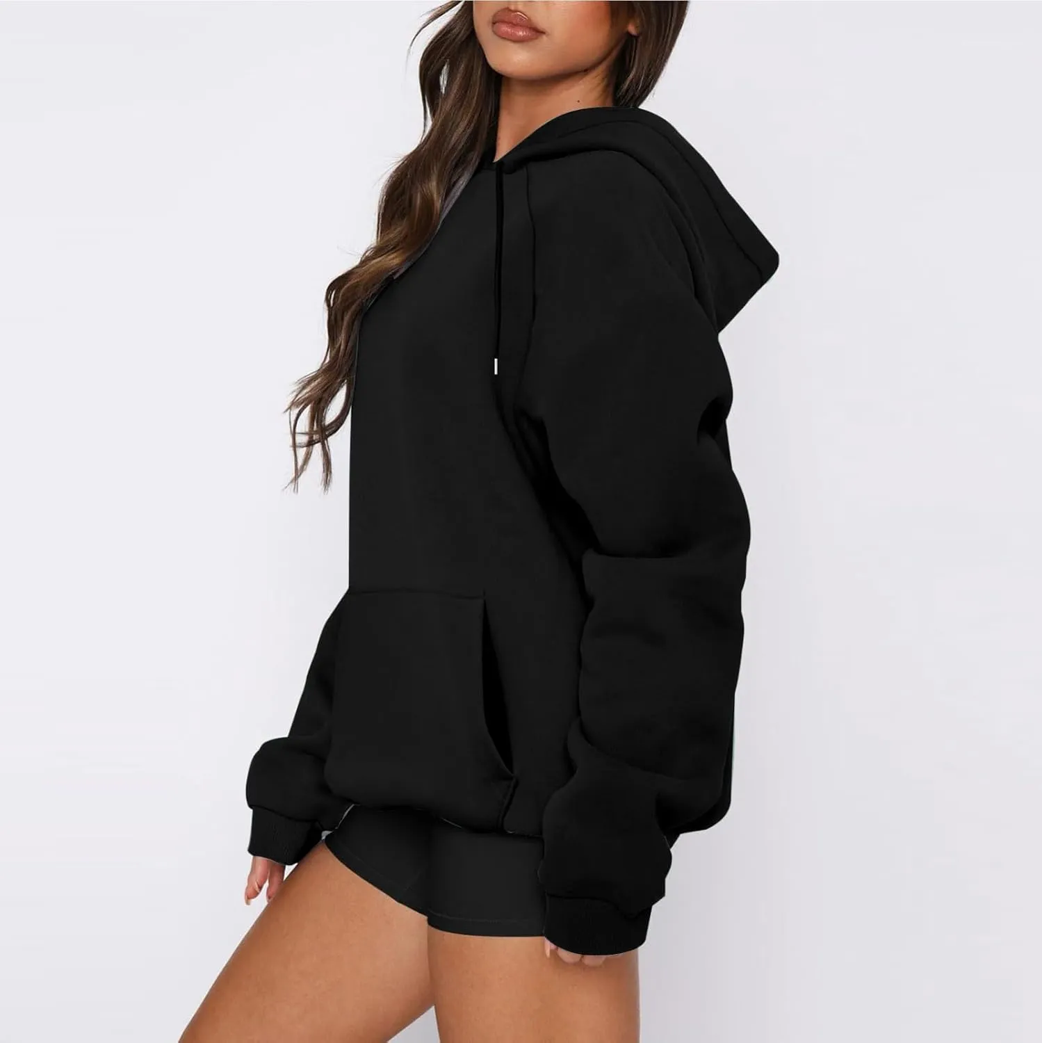 Womens Hoodie Lightweight Oversized Fleece Hooded Sweatshirt Baggy Comfy Soft Pullover Trendy Y2K Hoodies with Pocket