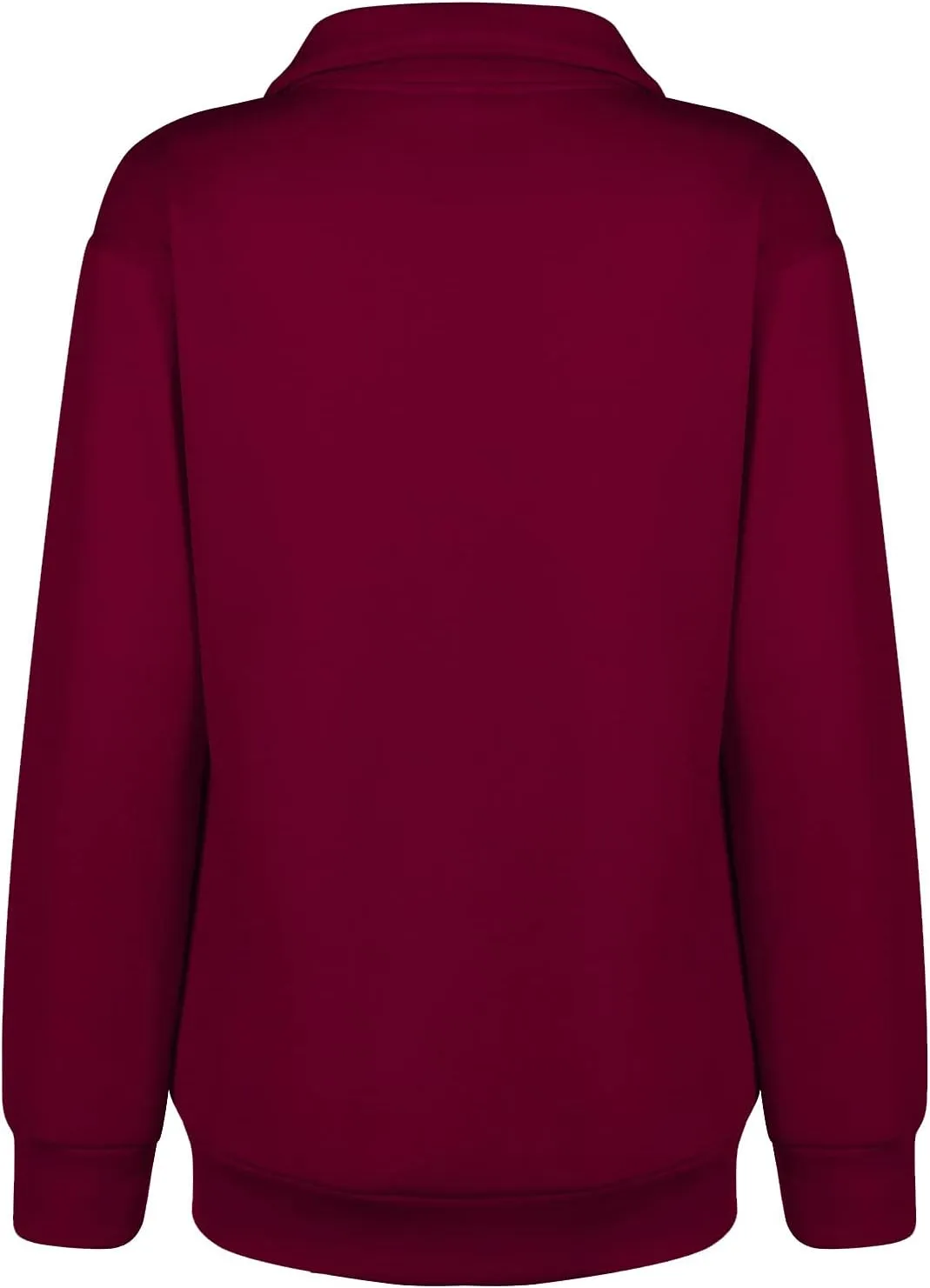 Womens Oversized Half Zip Sweatshirt Casual Long Sleeve Solid Color Soft Sweatshirt Pullover Jacket with Pocket