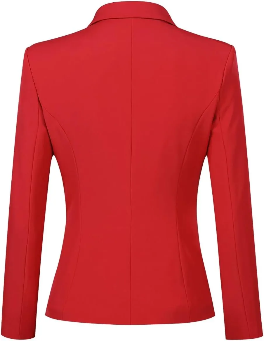 YUNCLOS Womens Formal Two Piece Office Lady Suit Set Work Blazer Jacket Pant