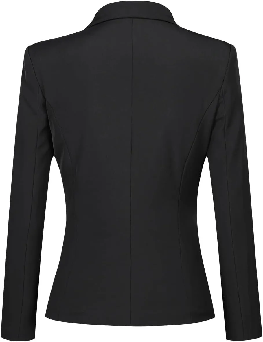 YUNCLOS Womens Formal Two Piece Office Lady Suit Set Work Blazer Jacket Pant