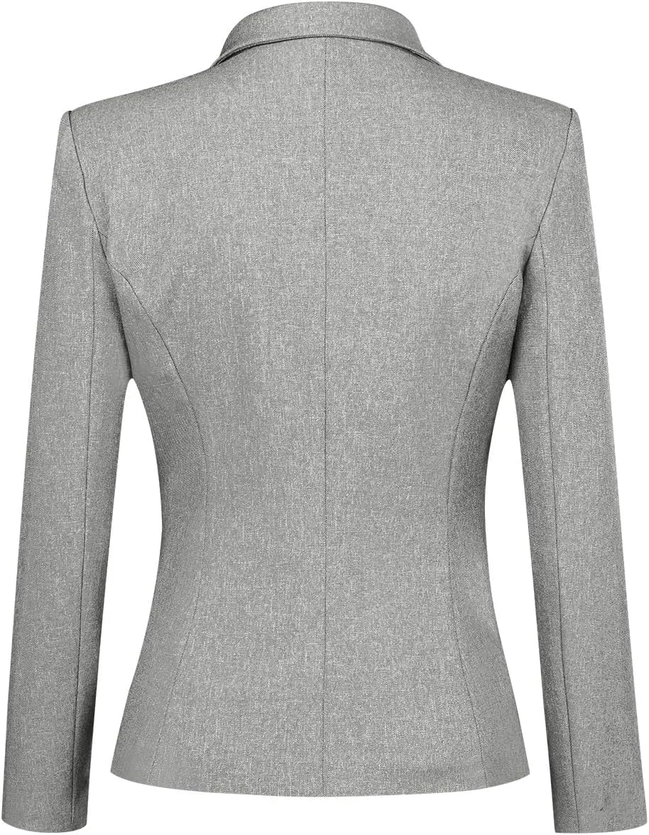 YUNCLOS Womens Formal Two Piece Office Lady Suit Set Work Blazer Jacket Pant
