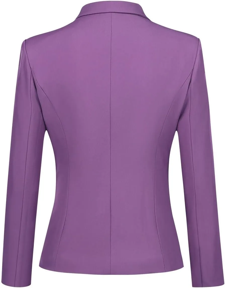 YUNCLOS Womens Formal Two Piece Office Lady Suit Set Work Blazer Jacket Pant