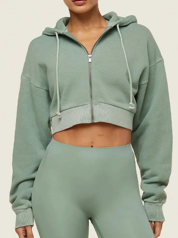 ZASUWA Female Zipper Casual Hoodie